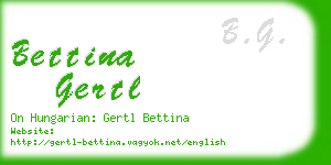 bettina gertl business card